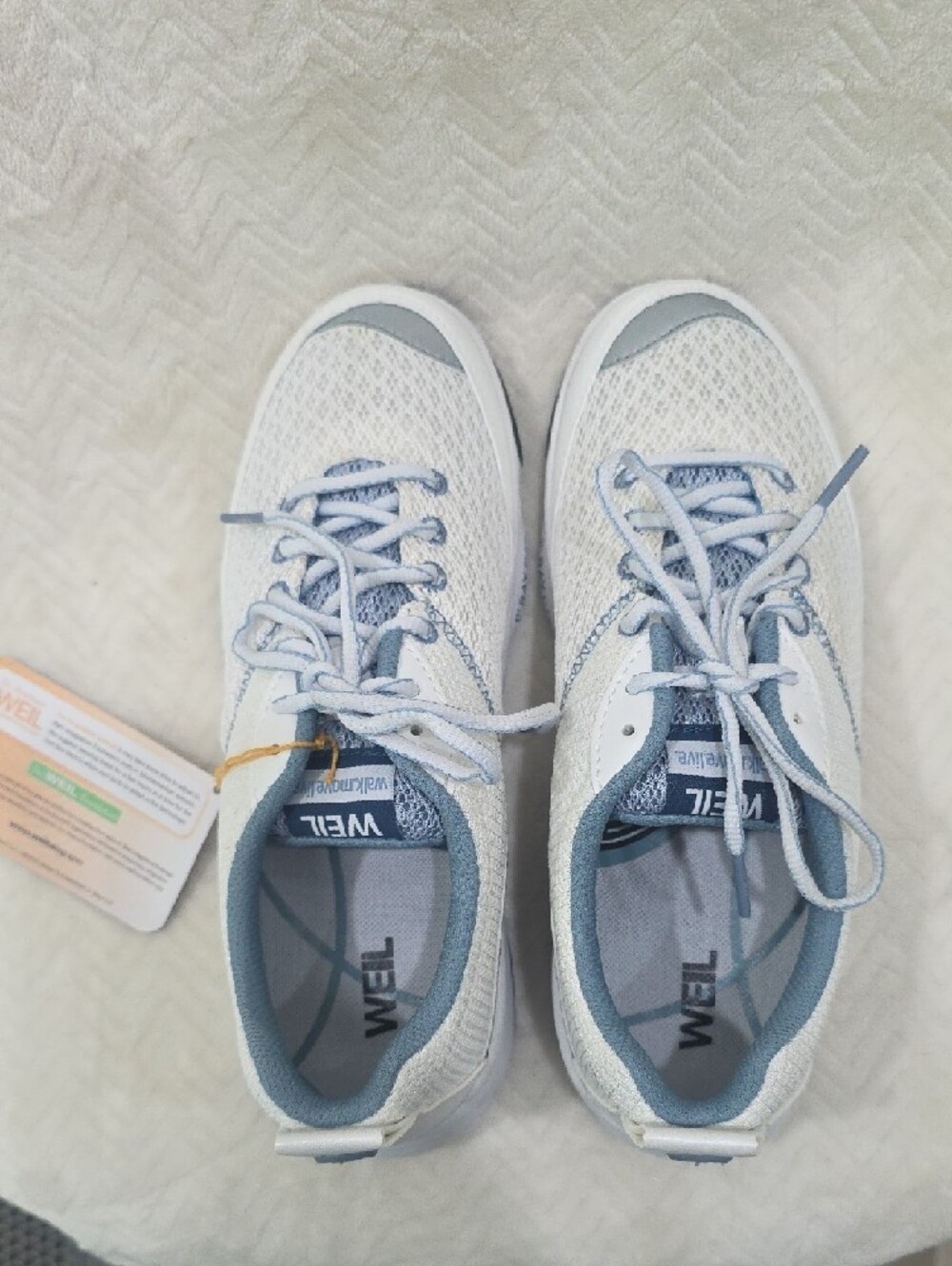 Vionic-Dr. Weil Light Grayish Blue & White Sneaker Style Orthopedic Walking Shoe - Picture 9 of 9